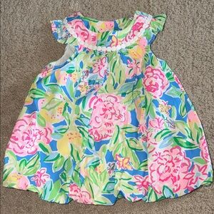 Lilly Pulitzer Kids Dress in Pink and Blue Floral
